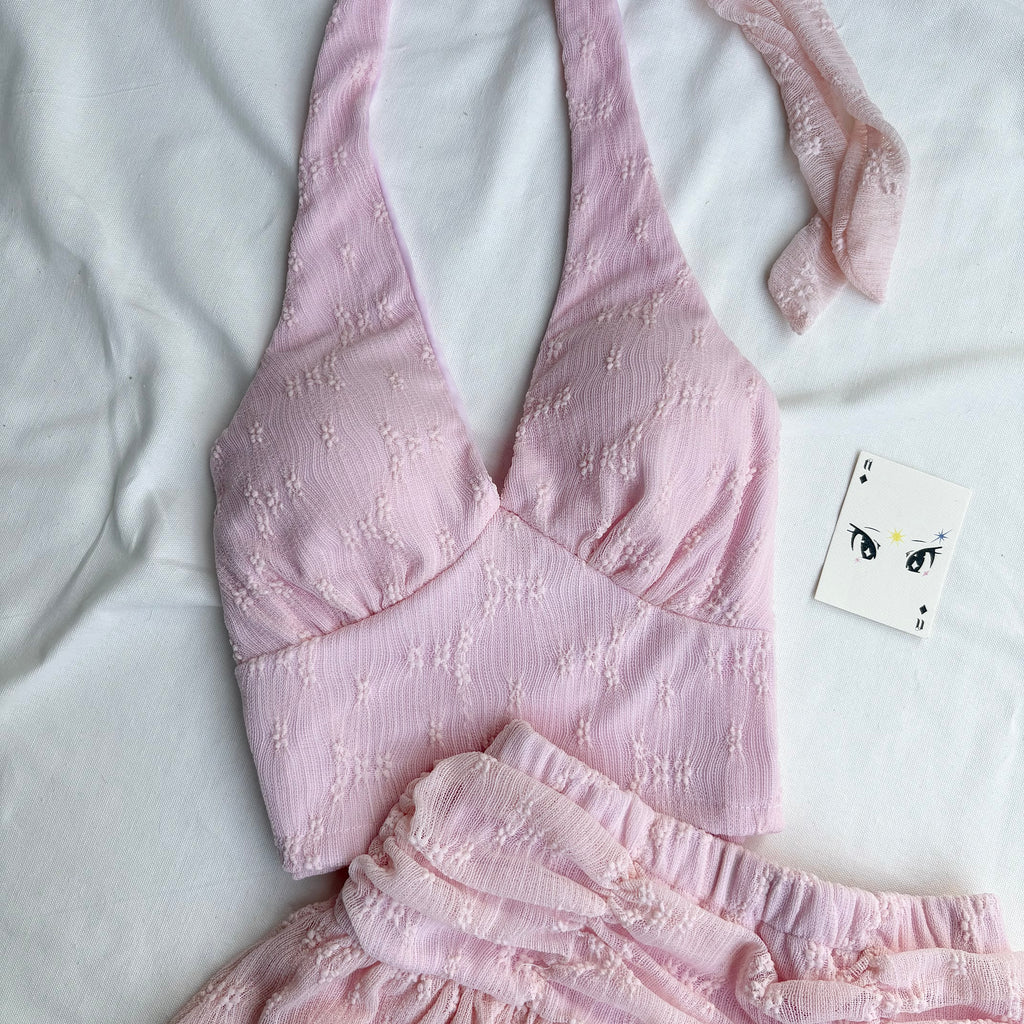 PINK SET (Bust : 28-32, Upper Waist : 22-28)
