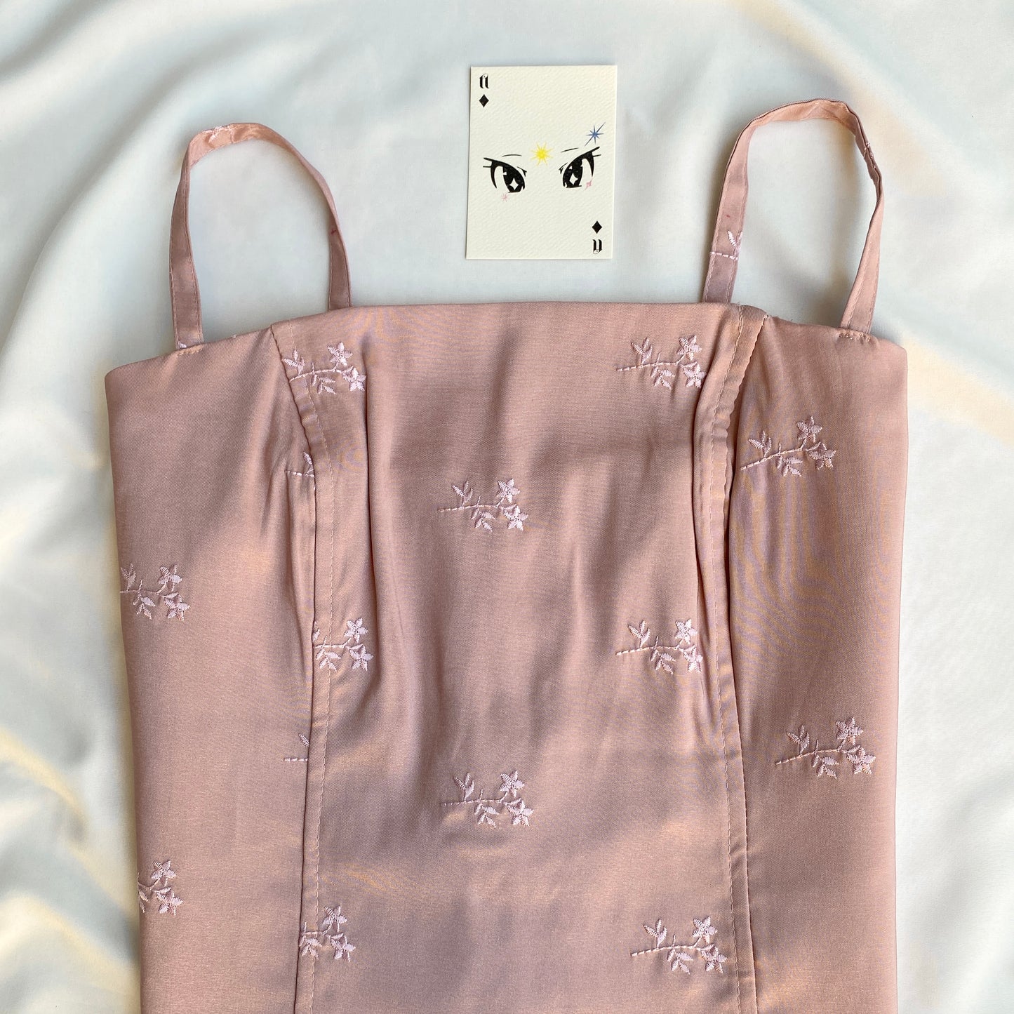 PINK EMBROIDERED CORSET (Bust : 30-34, Upper Waist : 28-32)