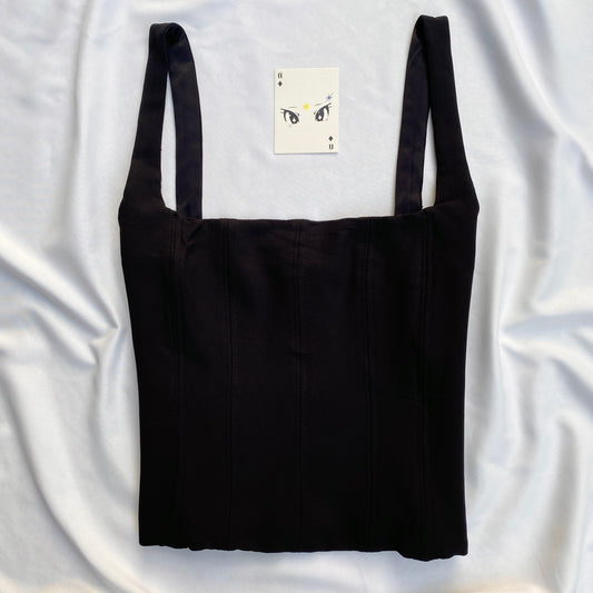 BLACK CORSET FROM ZARA (Bust : 32-34, Upper Waist : 27-29)