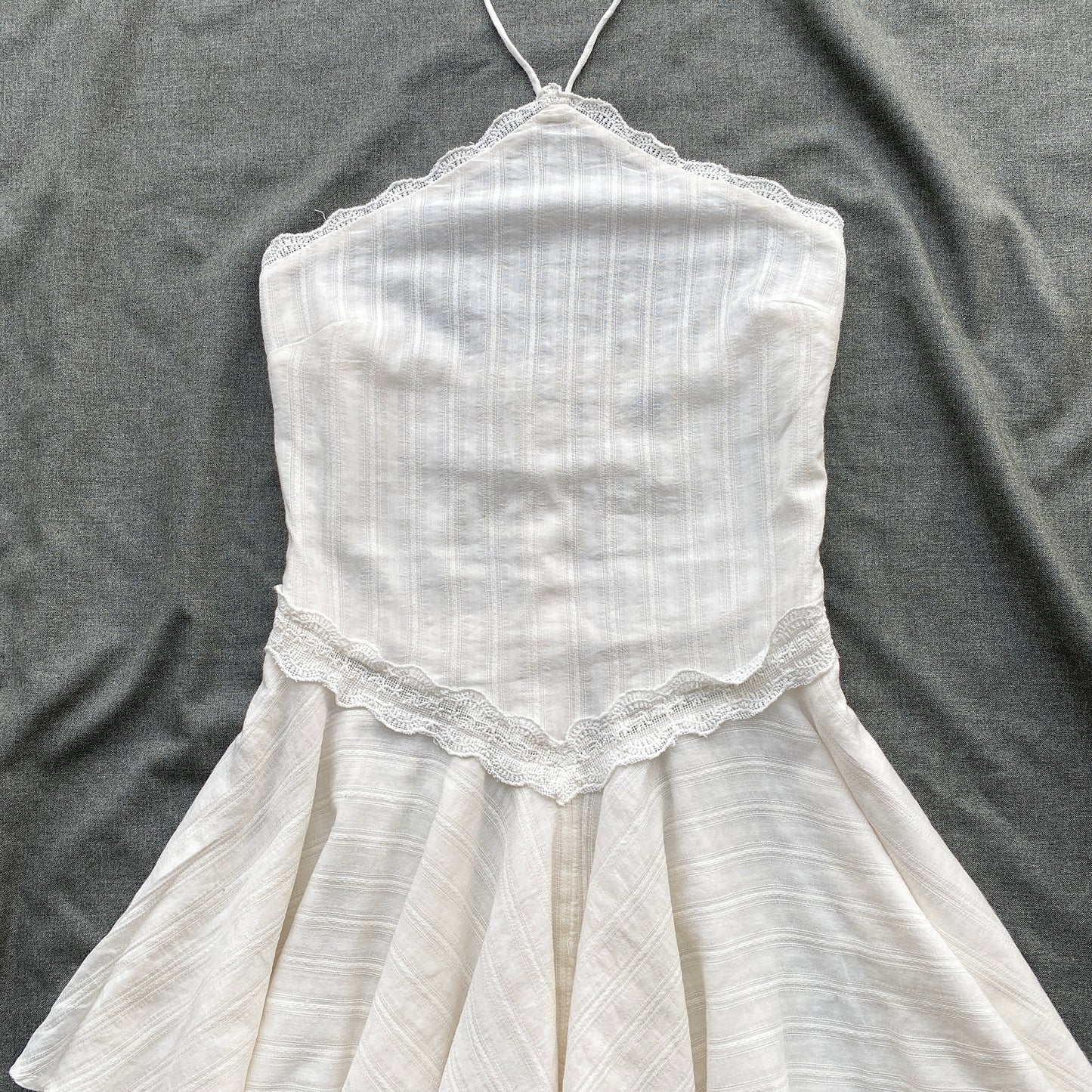 WHITE HALTER DRESS FROM ZARA (Sizes available)