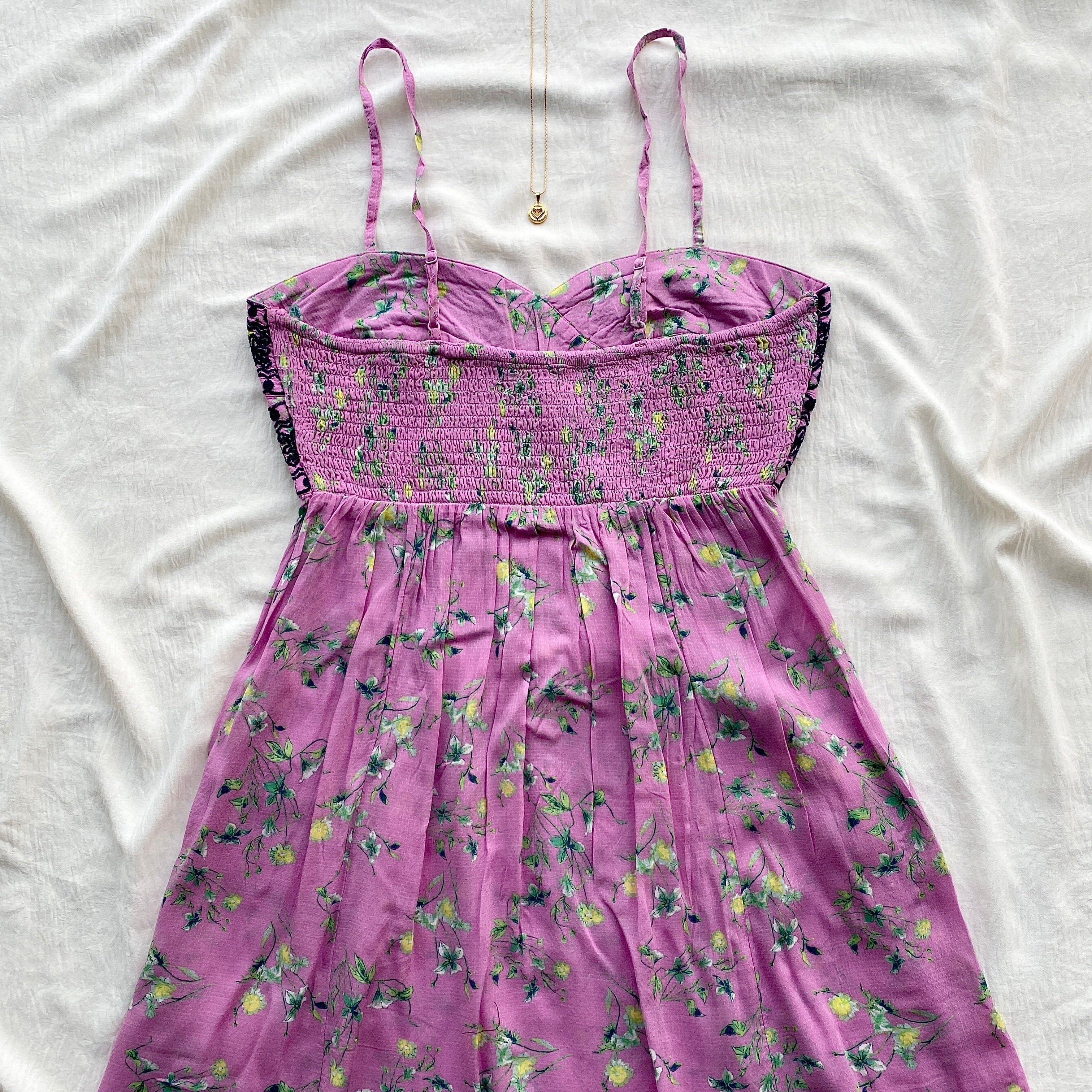 FLORAL DRESS IN PINK FROM FREE PEOPLE (Sizes available)
