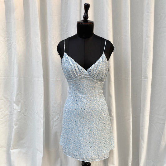 BLUE DAISY DRESS (Bust : 30-32, Upper Waist : 25-27)