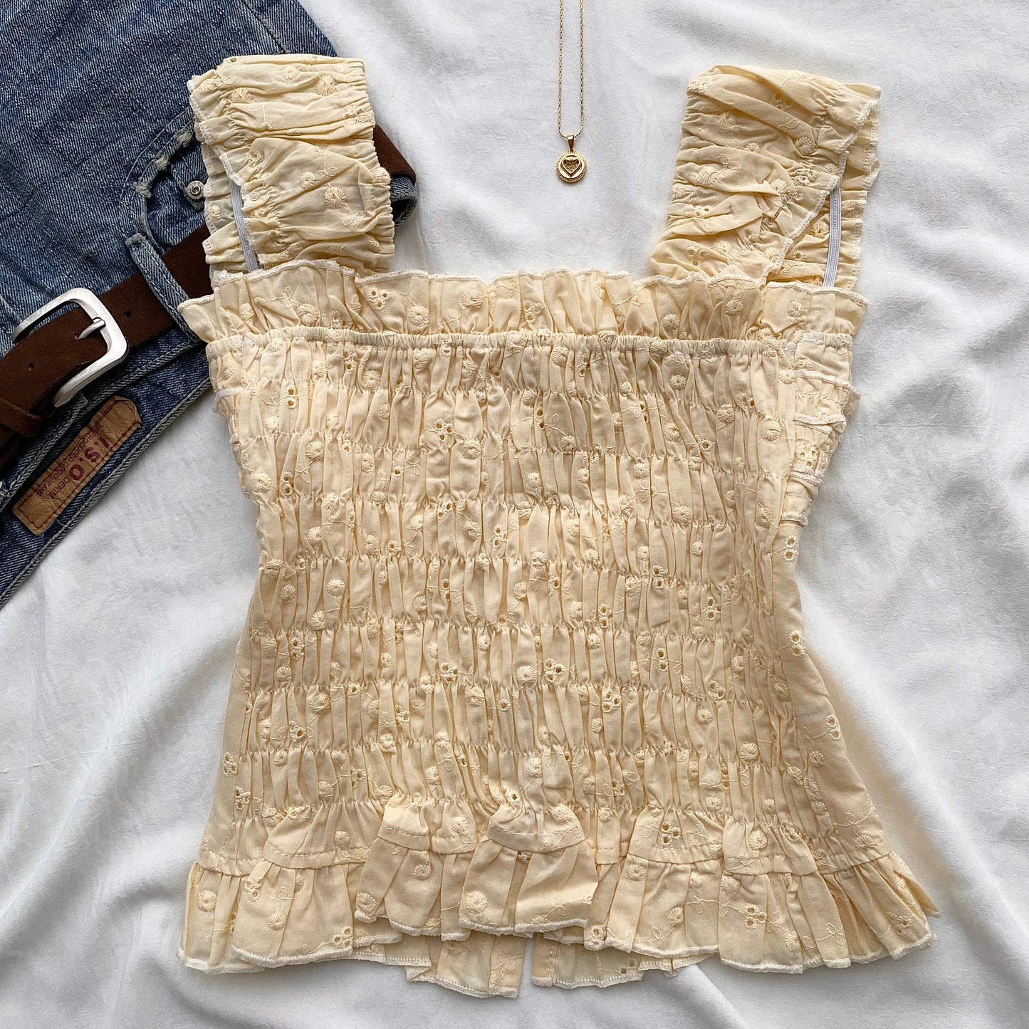 MIMI TOP IN YELLOW (Bust : 28-34, Upper Waist : 23-30)