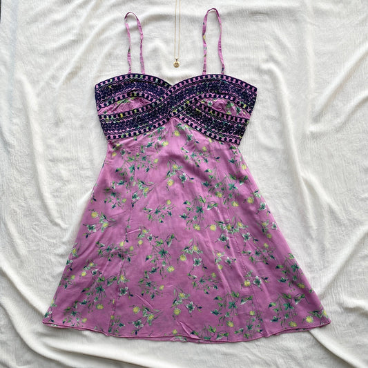 FLORAL DRESS IN PINK FROM FREE PEOPLE