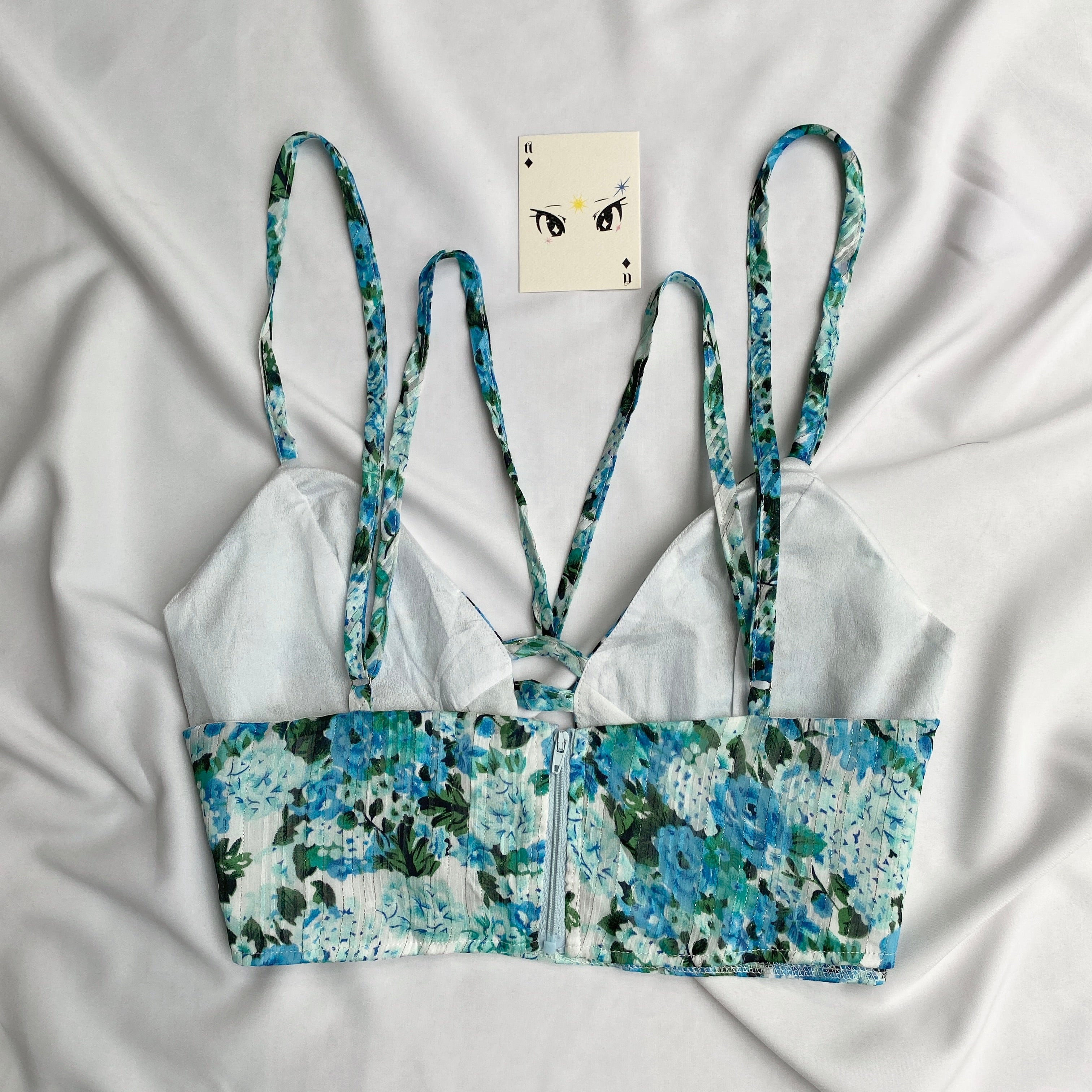 BLUE TOP FROM NASTYGAL (Bust : 34-36, Upper Waist : 32-34)