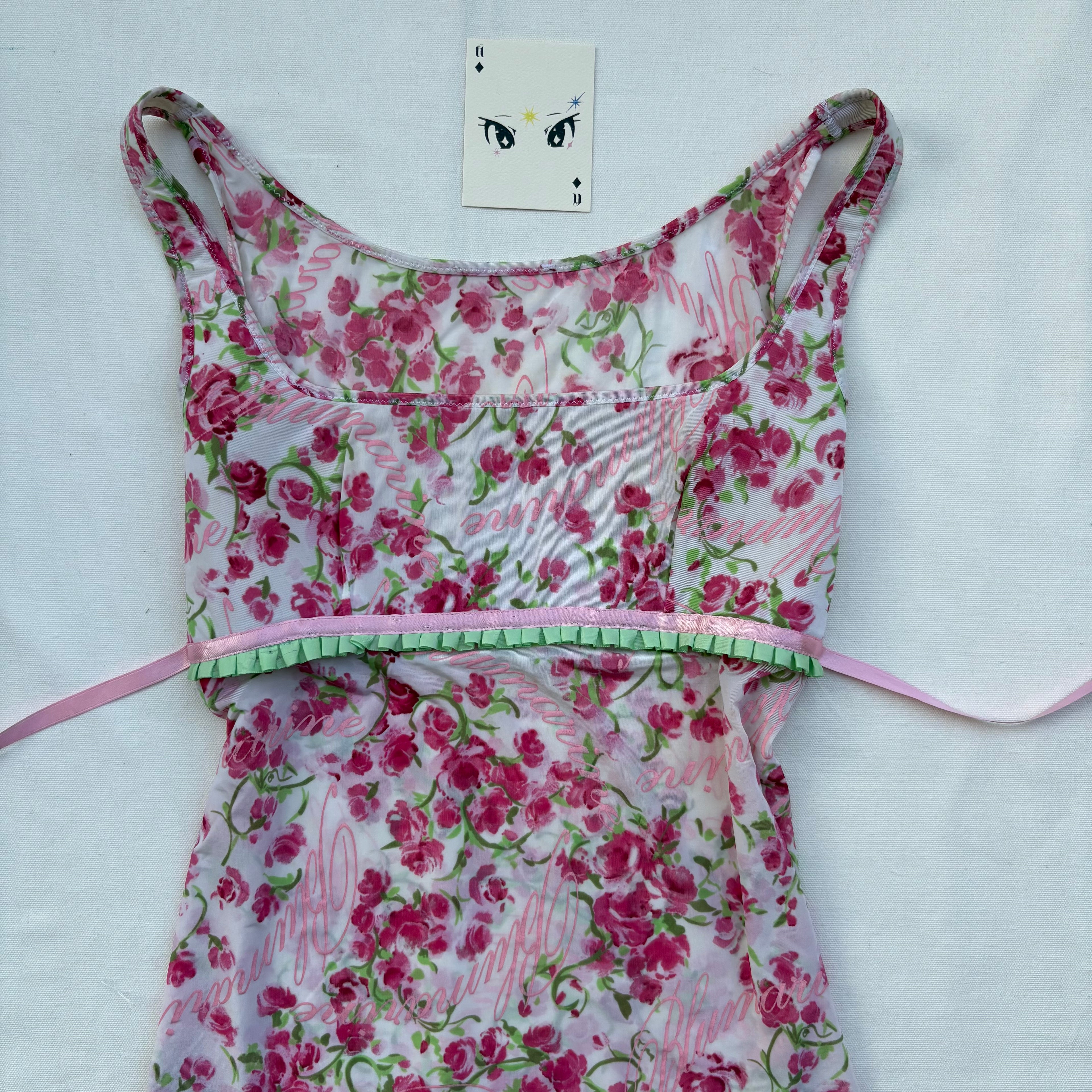 FLORAL BUSTIER TOP  (Bust : 30-34, Upper Waist : 26-28)