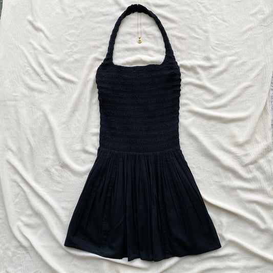 BLACK HALTER DRESS FROM ABERCROMBIE AND FITCH (Bust : 28-32, Upper Waist : 23-28)