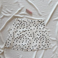 MINI POLKA DOT SKIRT WITH SHORTS IN WHITE (Sizes available)