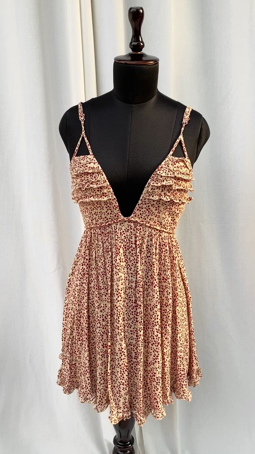 FLORAL SUNDRESS (Bust : 32-34, Upper Waist : 26-30)